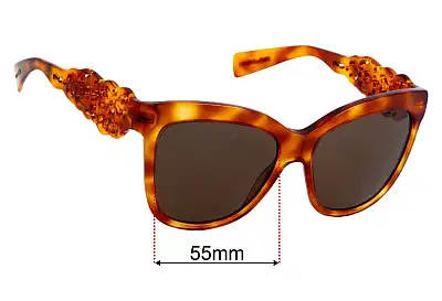 Dolce & Gabbana DG4264 Replacement Lenses 55mm wide 