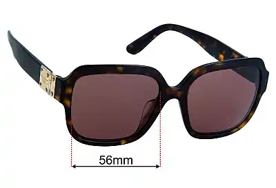 Dolce & Gabbana DG4336F (Low Bridge Fit) Lentes de Repuesto 56mm wide 