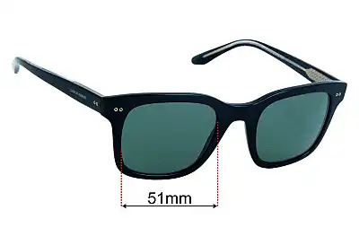Giorgio Armani AR 8138 Replacement Lenses 51mm wide 