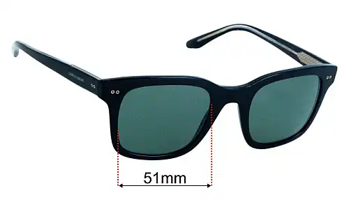 Giorgio Armani AR 8138 Replacement Lenses 51mm wide 