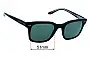 Sunglass Fix Ersatzgläser für Giorgio Armani AR 8138 - 51mm Wide 