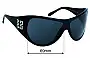 Sunglass Fix Replacement Lenses for Givenchy SGV572 - 69mm Wide 