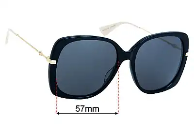 Gucci GG0511S Replacement Lenses 57mm wide 