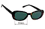 Sunglass Fix Lentes de Repuesto para Halcyon Lenny - 51mm Wide 