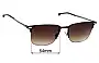 Sunglass Fix Lentes de Repuesto para Hugo Boss 1019/S - 54mm Wide 