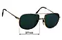 Sunglass Fix Replacement Lenses for Lacoste L101 - 57mm Wide 