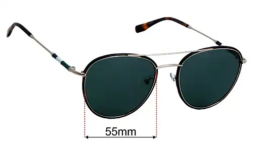 Lacoste L102SNDP  Replacement Lenses 55mm wide 