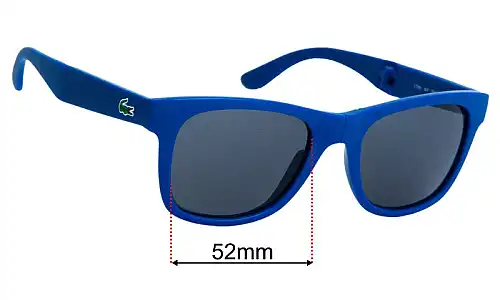 Lacoste L778S Folding  Replacement Lenses 52mm wide 