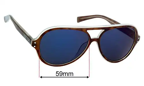Nike EV0689 Vintage MDL  Replacement Lenses 59mm wide 