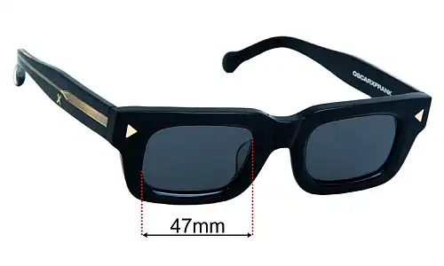 Oscar & Frank Craig Jones Replacement Lenses 47mm wide 
