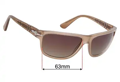 Persol 3342-S Replacement Lenses 63mm wide 