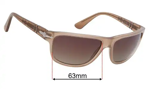 Persol 3342-S Replacement Lenses 63mm wide 