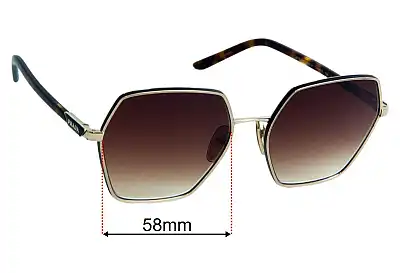 Prada SPR56Y Replacement Lenses 58mm wide 