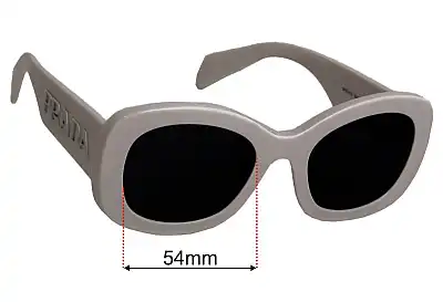 Prada SPRA13 Replacement Lenses 54mm wide 