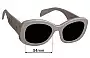 Sunglass Fix Replacement Lenses for Prada SPRA13 - 54mm Wide 