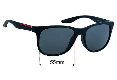 Prada SPS14U Ersatzgläser 55mm wide 