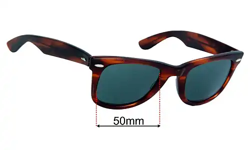 Ray-Ban B&L Wayfarer RB5024 Replacement Lenses 50mm wide 