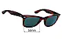 Sunglass Fix Replacement Lenses for Ray-Ban B&L Wayfarer RB5024 - 50mm Wide 
