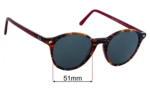 Ray-Ban RB2230 Bernard Replacement Lenses 51mm wide 