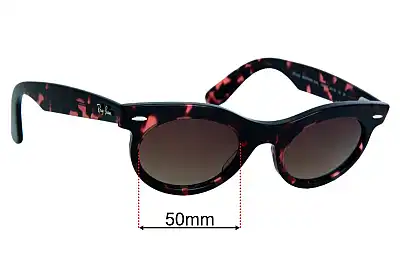 Ray-Ban RB2242 Wayfarer Oval Replacement Lenses 50mm wide 