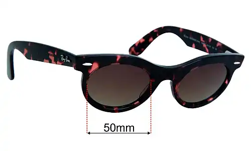 Ray-Ban RB2242 Wayfarer Oval Replacement Lenses 50mm wide 
