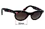 Sunglass Fix Replacement Lenses for Ray-Ban RB2242 Wayfarer Oval - 50mm Wide 