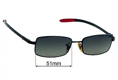 Ray-Ban RB8401 Replacement Lenses 51mm wide 