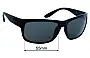 Sunglass Fix Lentes de Repuesto para Rip Curl Glide - 62mm Wide 