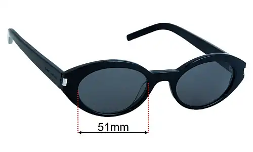 Saint Laurent  SL 567 Replacement Lenses 51mm wide 