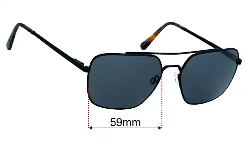 Sunglass Fix Replacement Lenses Specsavers John Dory Sun Rx - 59mm Wide 