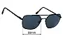 Sunglass Fix Replacement Lenses for Specsavers John Dory Sun Rx - 59mm Wide 