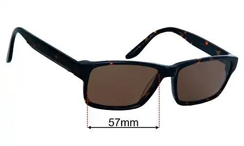Specsavers Sun Rx 97 Replacement Lenses 57mm wide 