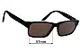 Sunglass Fix Replacement Lenses for Specsavers Sun Rx 97 - 57mm Wide 