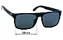 Sunglass Fix Replacement Lenses for William Painter Ego Is The Enemy - 58mm Wide 