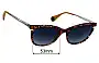 Sunglass Fix Replacement Lenses for Woow Roof Top 3 - 53mm Wide 