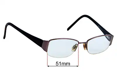 Zarah Jane  Z1004 Replacement Lenses 51mm wide 