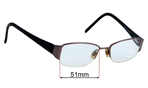 Zarah Jane  Z1004  Replacement Lenses 51mm wide 