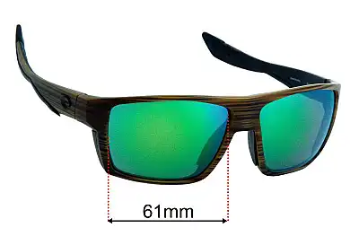 Costa Del Mar Bloke Replacement Lenses 61mm wide 