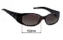 Sunglass Fix Lentes de Repuesto para Fendi FS 301 - 54mm Wide 