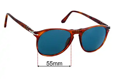 Persol 9649-S Replacement Lenses 55mm wide 