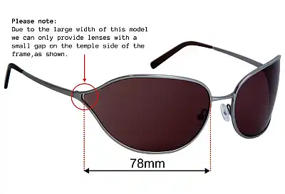 Prada SPR58E Ersatzgläser 78mm wide 