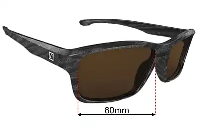 Specsavers Woodroffe Sun Rx Replacement Lenses 60mm wide 