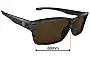 Sunglass Fix Replacement Lenses for Specsavers Woodroffe Sun Rx - 60mm Wide 