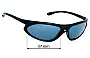 Sunglass Fix Replacement Lenses for Bolle Natrix 759 - 61mm Wide 