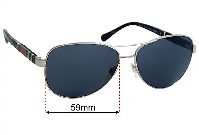 Burberry B 3080 Replacement Lenses 59mm wide 