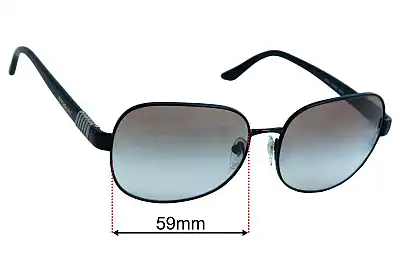 Bvlgari 6042 Replacement Lenses 59mm wide 