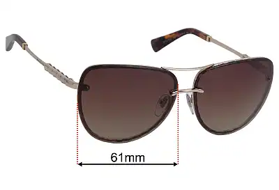 Bvlgari 6113-K-B Replacement Lenses 61mm wide 
