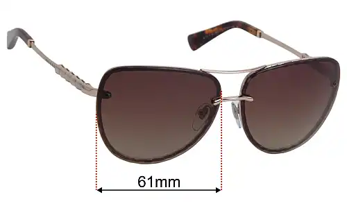 Bvlgari 6113-K-B Replacement Lenses 61mm wide 
