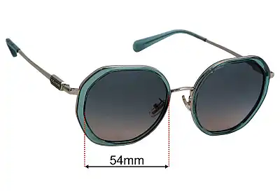 Coach HC7141 Replacement Lenses 54mm wide 