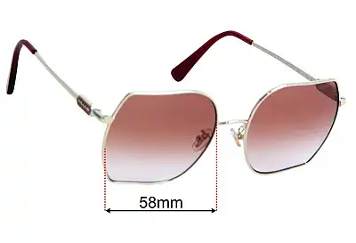 Coach HC7142 Replacement Lenses 58mm wide 